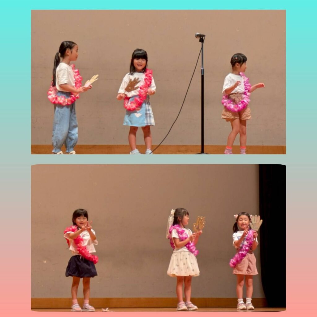 子どもたちの初舞台